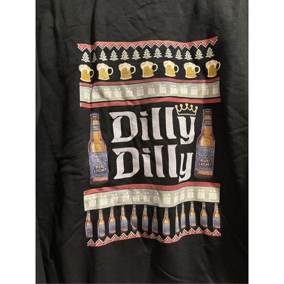 Dilly Dilly Bud Light Christmas Sweatshirt size Large - Picture 2 of 2